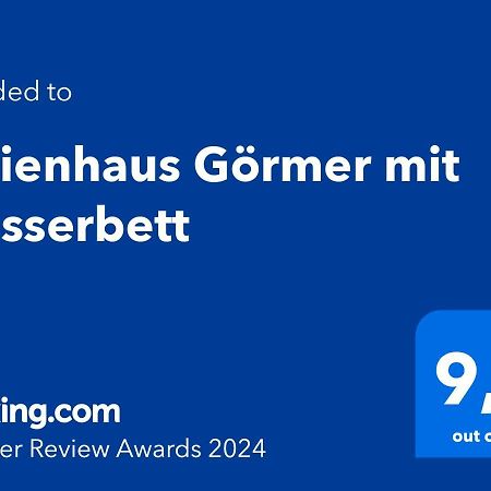 Ferienhaus Goermer Mit Wasserbett Schmölln Extérieur photo